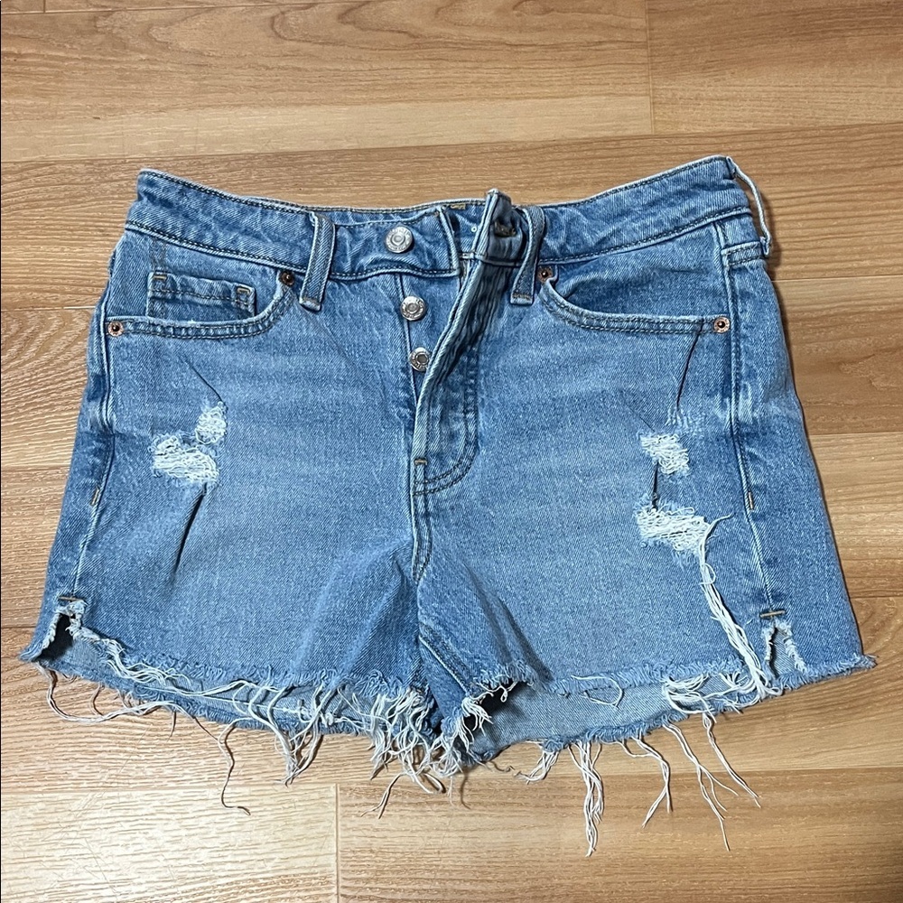 Distressed Denim Women Shorts